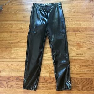 I AM GIA black faux leather pants